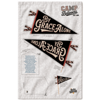 Holy Smoak Studios By Grace Alone Camp Believers cut and sew fabric panel, wholesale Christian giftware, 18x30 inches