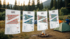 Holy Smoak Studios Camp Believers cut and sew fabric panels displayed at campsite, wholesale Christian retail collection