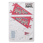 Holy Smoak Studios Holy Rizz Camp Believers cut and sew fabric panel, wholesale Christian giftware, 18x30 inches