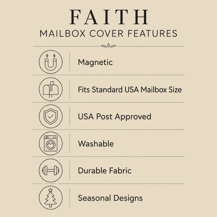 Holy Smoak Studios Magnetic Mailbox Cover Features