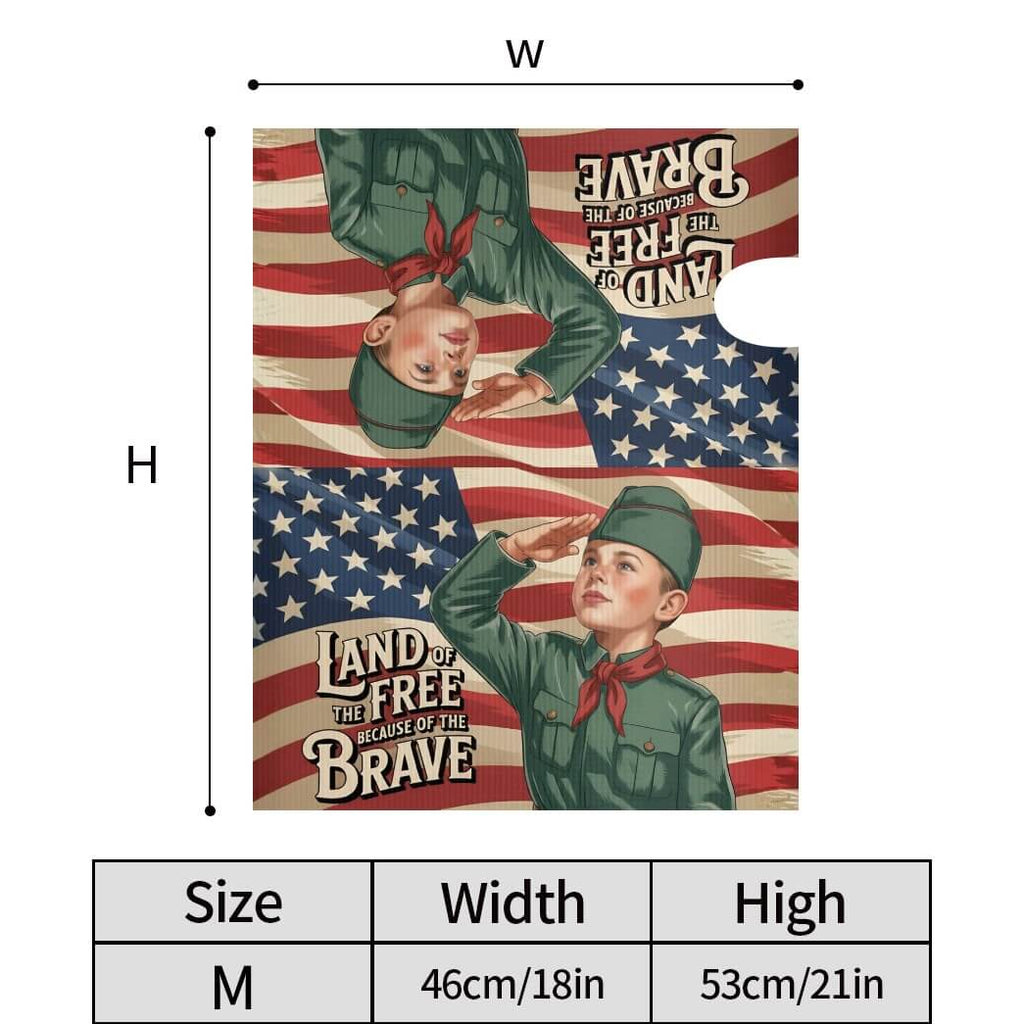 Holy Smoak Studios Land of the Free because of the Brave mailbox cover size dimensions chart