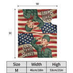Holy Smoak Studios Land of the Free because of the Brave mailbox cover size dimensions chart