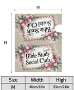 Holy Smoak Studios Bible Study Social Club Bows mailbox cover size dimensions chart