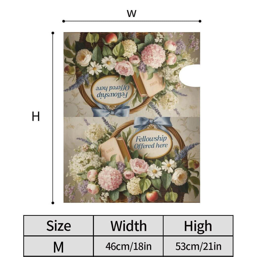 Holy Smoak Studios Fellowship Offered Here mailbox cover size dimensions chart