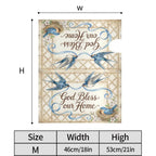 Holy Smoak Studios God Bless Our Home mailbox cover size dimensions chart