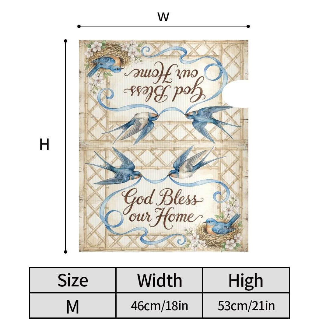 Holy Smoak Studios God Bless Our Home mailbox cover size dimensions chart