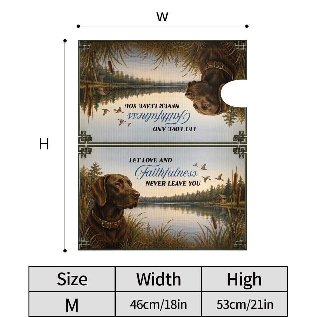 Holy Smoak Studios Let Love and Faithfulness Never Leave You mailbox cover size dimensions