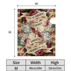 Holy Smoak Studios Liberty and Justice for All mailbox cover size dimensions chart