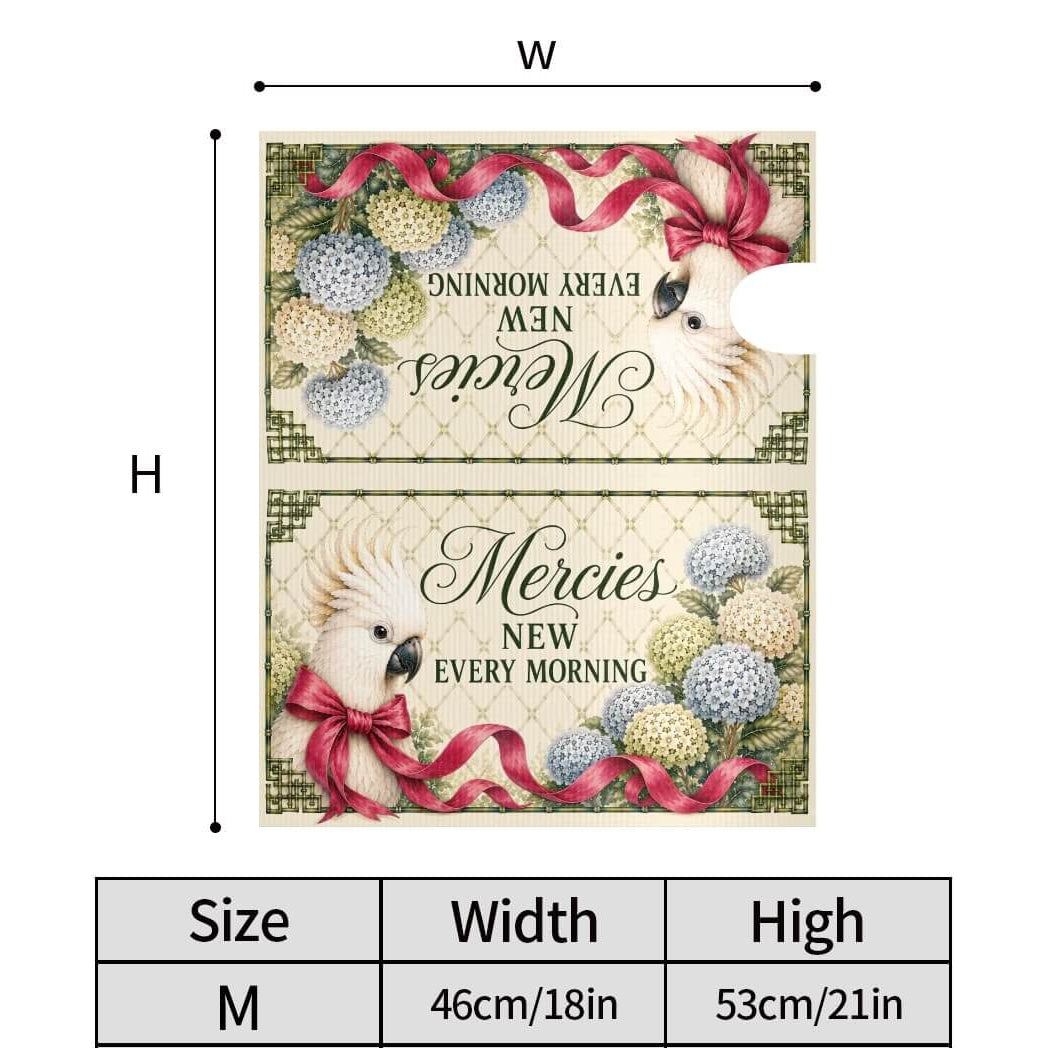 Holy Smoak Studios Mercies New Every Morning mailbox cover size dimensions chart