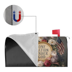 Holy Smoak Studios One Nation Under God magnetic mailbox cover magnet and fit detail