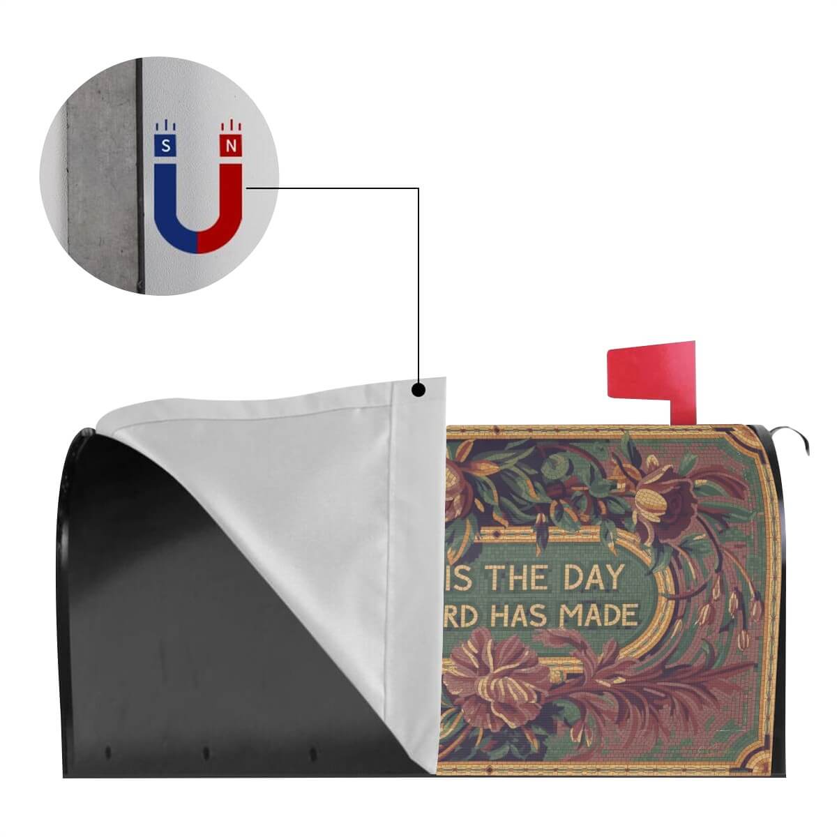 Holy Smoak Studios This Is the Day the Lord Has Made magnetic mailbox cover magnet detail