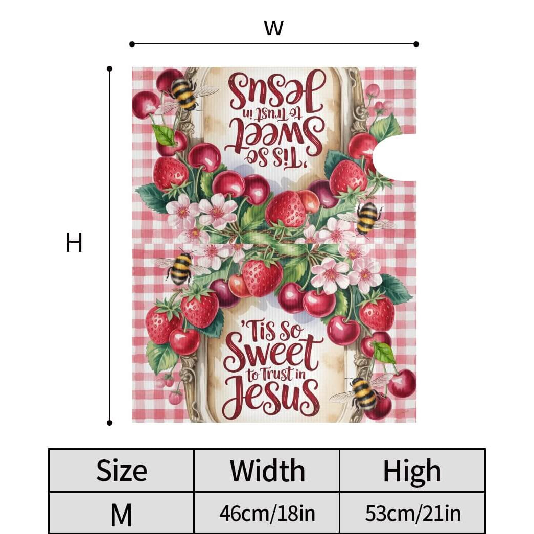 Holy Smoak Studios Tis So Sweet to Trust in Jesus mailbox cover size dimensions chart