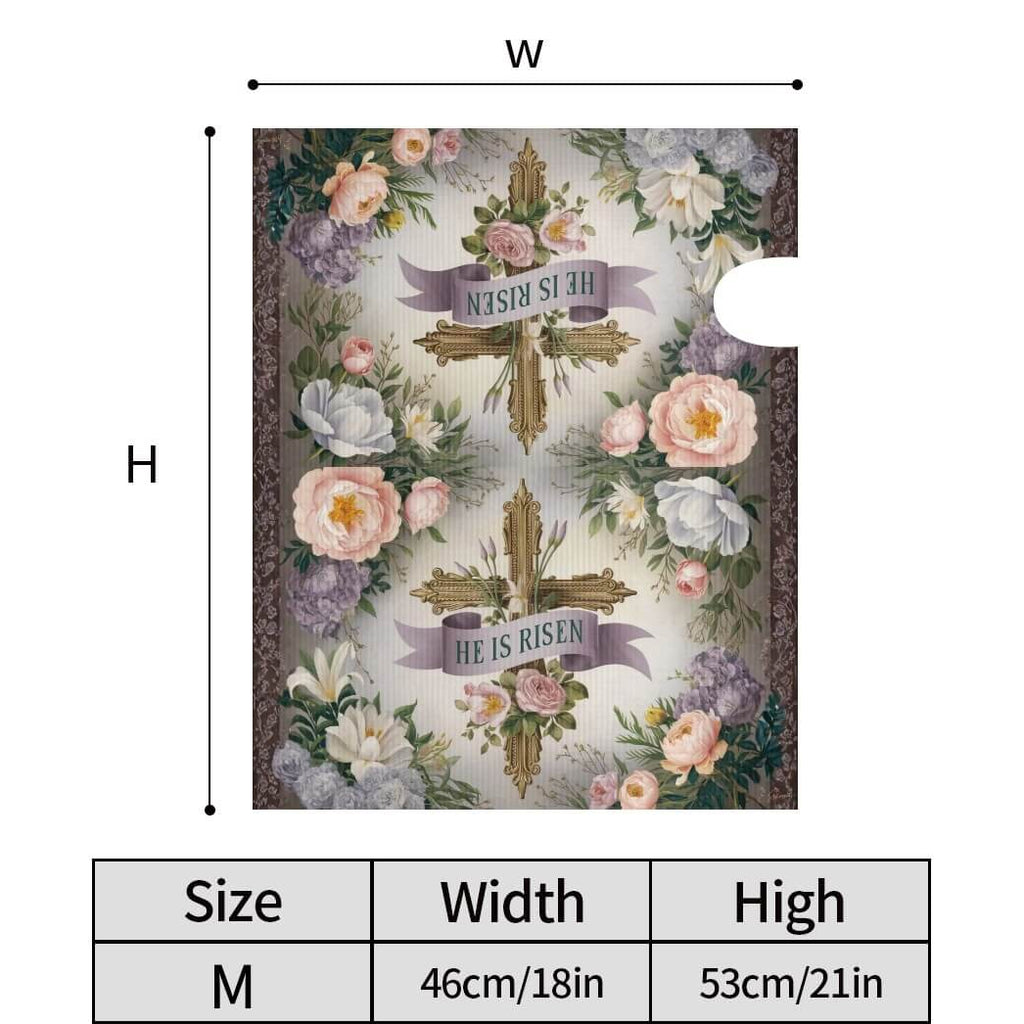 Holy Smoak Studios He Is Risen Easter mailbox cover size dimensions chart