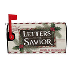 Letters to the Savior vintage Christmas mailbox cover left view, Holy Smoak Studios wholesale