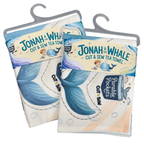 Holy Smoak Studios Jonah and the Whale cut and sew panel on retail hanger, wholesale faith-based Christian product