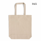 Holy Smoak Studios Agua Santa Canvas Tote Bag canvas tote bag back view, plain natural canvas