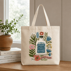 Agua Santa Canvas Tote Bag | Spanish Faith Tote