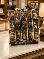 Holy Smoak Studios collection display of Gilded Gardens Women of the Bible bookmark, Art Nouveau faith gift, wholesale Christian product, 2x7 inches
