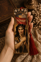 Deborah Women of the Bible Gilded Gardens bookmark with tassel, Holy Smoak Studios wholesale Christian giftware