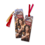 Holy Smoak Studios Deborah Gilded Gardens Women of the Bible bookmark with tassel and ribbon, Art Nouveau faith gift, wholesale Christian product, 2x7 inches