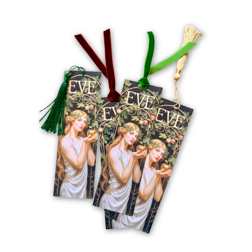 Eve Women of the Bible Gilded Gardens bookmark with tassel, Holy Smoak Studios wholesale Christian giftware