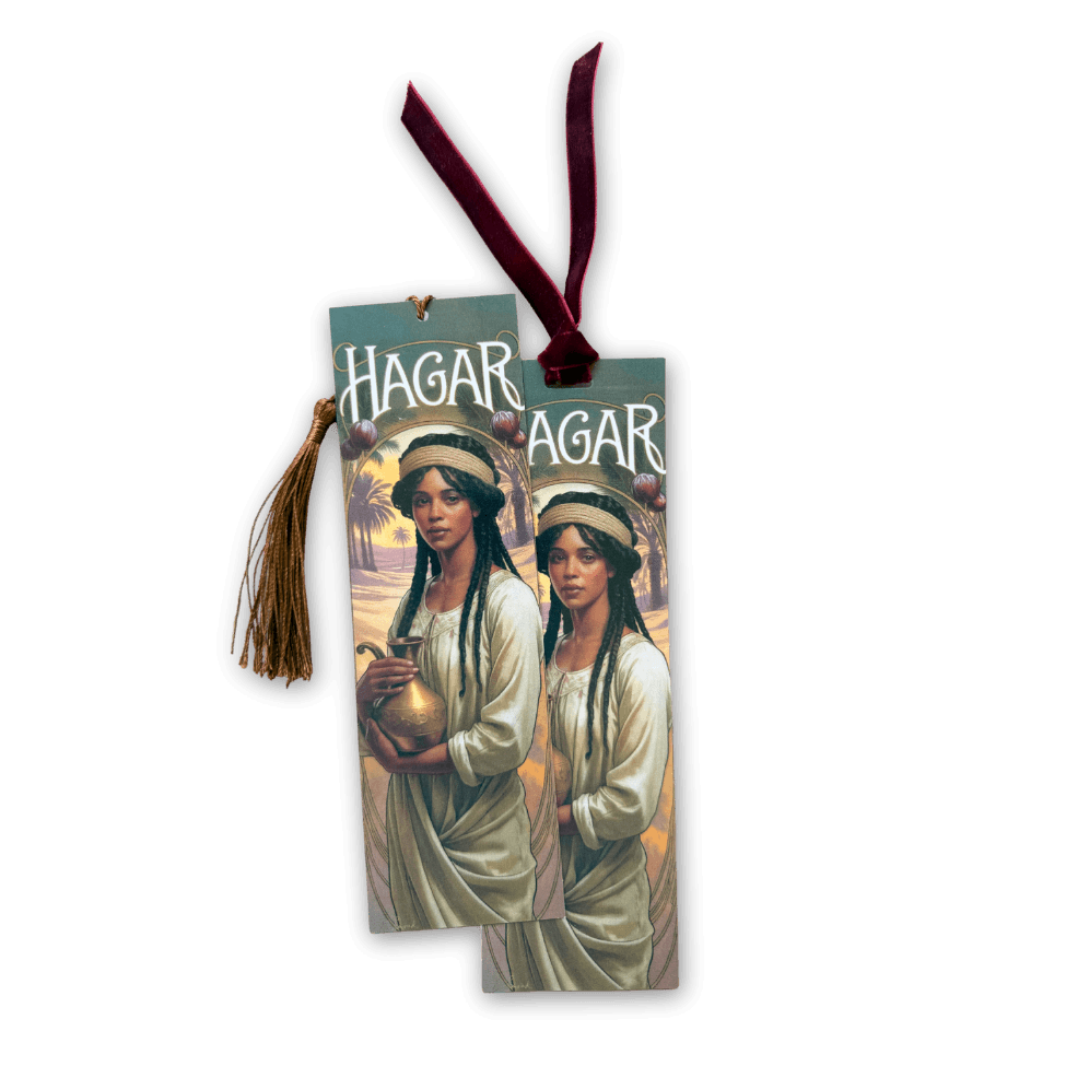 Hagar Women of the Bible Gilded Gardens bookmark with tassel, Holy Smoak Studios wholesale Christian giftware