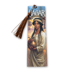 Holy Smoak Studios Hagar Gilded Gardens Women of the Bible bookmark with tassel, Art Nouveau faith gift, wholesale Christian product, 2x7 inches