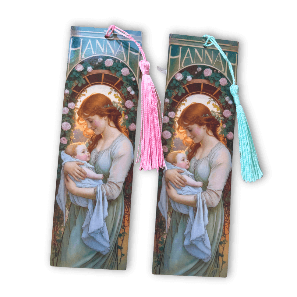 Hannah Women of the Bible Gilded Gardens bookmark with tassel, Holy Smoak Studios wholesale Christian giftware