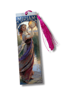 Miriam Women of the Bible Gilded Gardens bookmark with tassel, Holy Smoak Studios wholesale Christian giftware